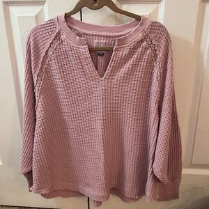 Purple Waffle Knit American Eagle sweater